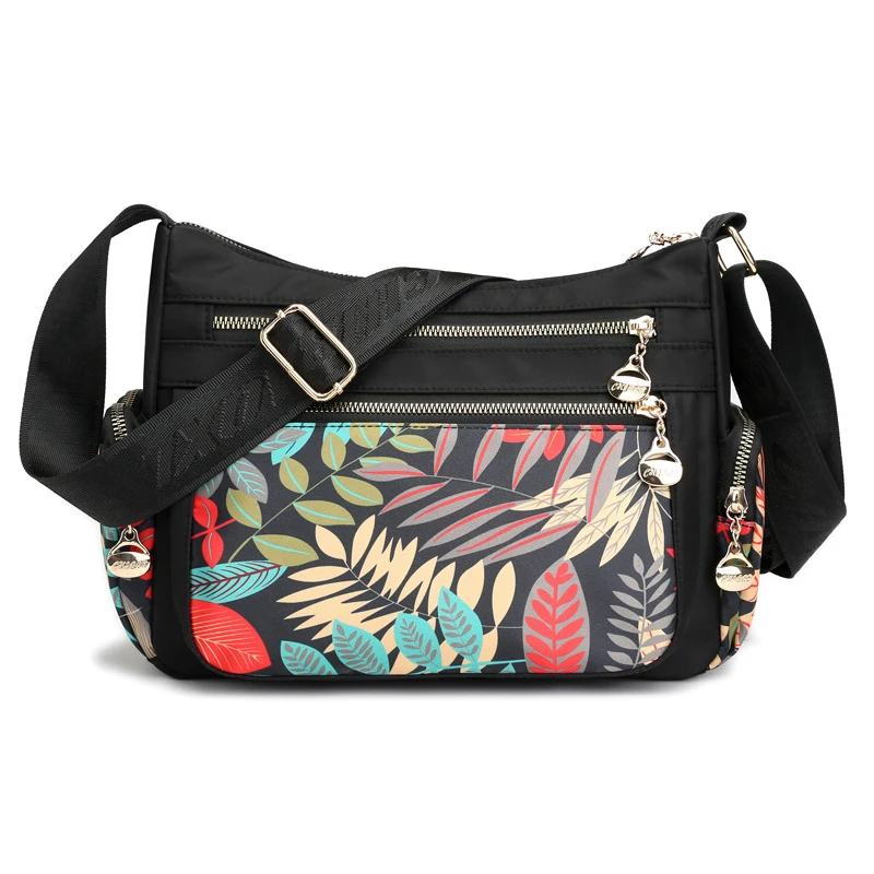 

Floral Shoulder Bag New 2019 Fresh Crossbody Bag for Women Rural style Water Proof Leisure Or Travel Bag Fashion Hobos Messenger
