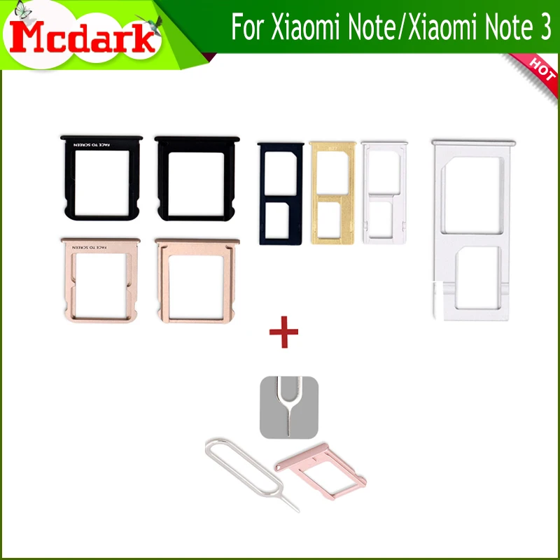 Nano SIM /Micro sim карты лоток держатель для Xiaomi Note 3 SD адаптеры Запчасти + принять