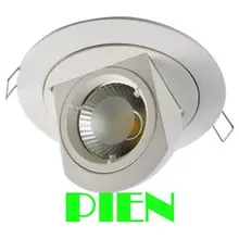 Регулируемый потолочный светодиодный 10 Вт COB gimable вращения лампада встроенный светильник для магазина одежды 85 V-265 V, 1 шт