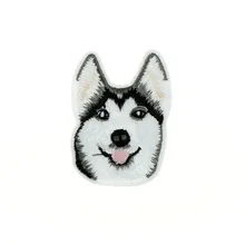 10 шт. собаки хаски вышитые патчи железные нашивки для одежды DIY полосатая одежда наклейки на заказ значки