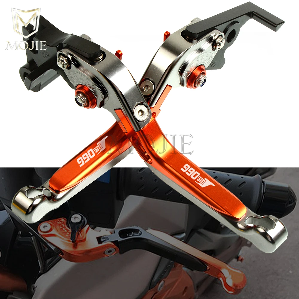 Для KTM 990 SMR SMT 990 950 SM 2007-2013 мотоцикл рычаг cnc Алюминий регулируемые Складные Выдвижные сцепные рычаги набор