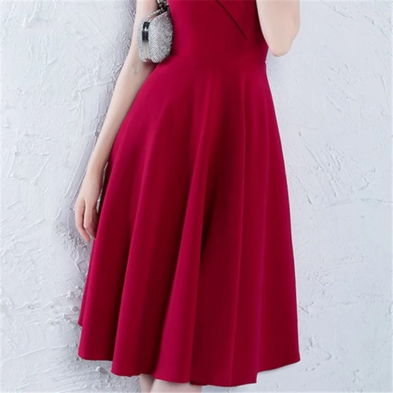 2019 Бесплатная доставка красное вечернее платье для выпускного вечера формальные Короткие вечерние Платья vestidos de festa robe de soiree коктейльное