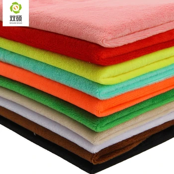 

ShuanShuo Half yard Soft Short Plush Material Super Soft PlushToys Fabric For DIY Finger Toys Handmade Cloth