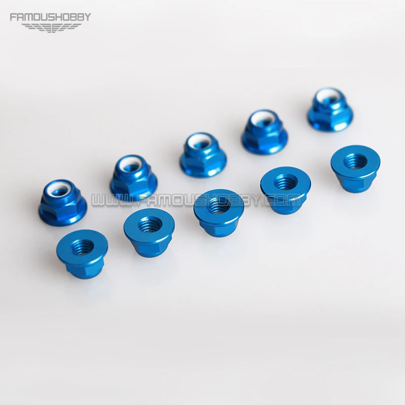 

M5 Aluminum Flange Hexagon Nuts 10pcs for gimbal photograph selfie stick for drones fpv diy