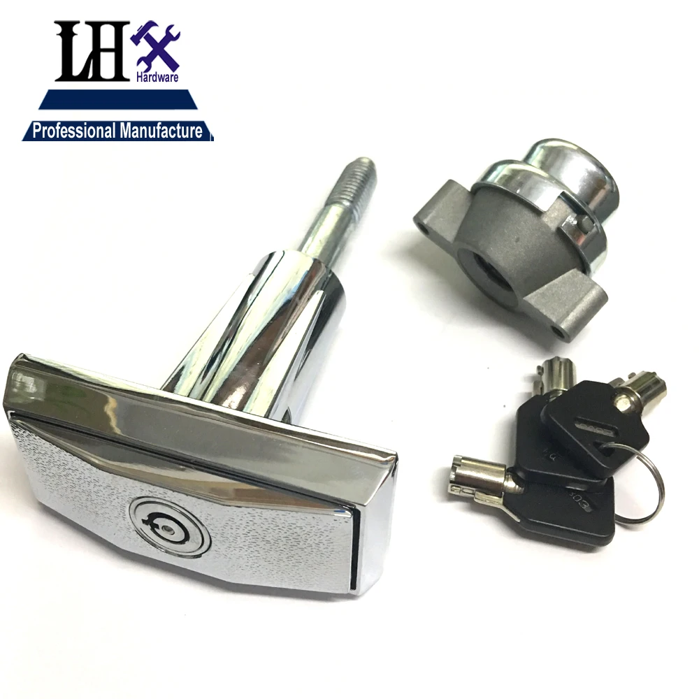 Замок торгового автомата T ручные замки с 3 ключами Tublar Lock для машины и