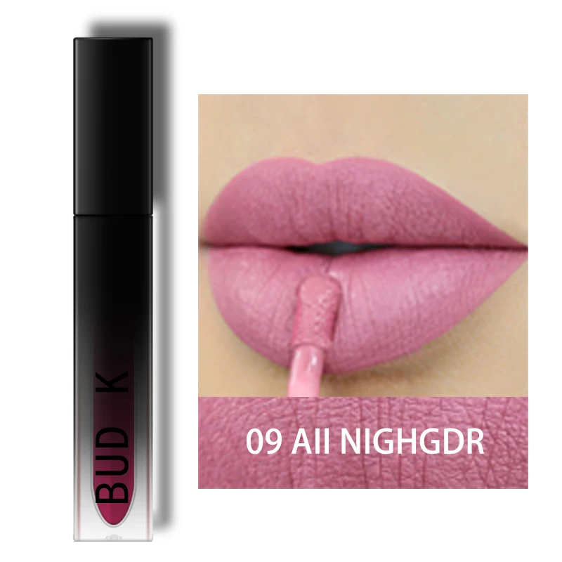 BUD K брендовая жидкая губная помада Kyliejenner, блестящая, сексуальная, цветная, водостойкая, стойкая, матовая ручка для макияжа, красная матовая губная палочка - Цвет: BK-28  09