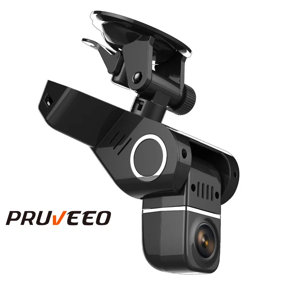 Видеорегистратор Pruveeo с двумя камерами фронтальная и задняя камера FHD 1080P + 480P 2 0