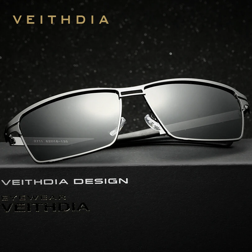VEITHDIA 2017 новые мужские солнцезащитные очки из нержавеющей стали поляризационные