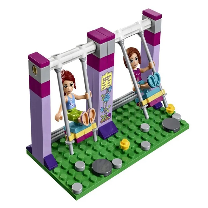 Friends the Heartlake City Playground set Legoinglys Girl Model Building Blocks kits Bricks Compatible 41325 Children Toy Friends the Heartlake City Playground set Legoinglys Girl Model Building Blocks kits Bricks Compatible 41325 Children Toy