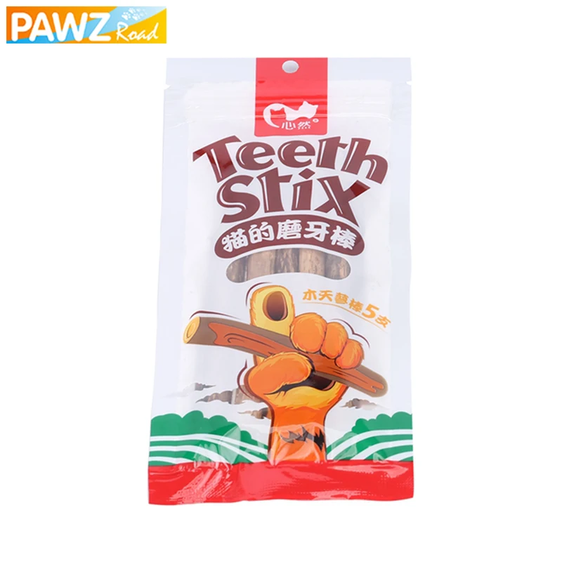 

Hot 5PCS Pet Cat Chewing Stick Cleaning Teeth Pure Natural Catnip Cat Training Puppy Molar Matatabi Food Cat Kitten Snacks Stick