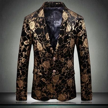 Super Quality Mens Fashion Dance Blazer Coats 3D Pattern Business Affairs Wedding Stage Suit Jackets Slim Coat M-5xl 12#35D50
