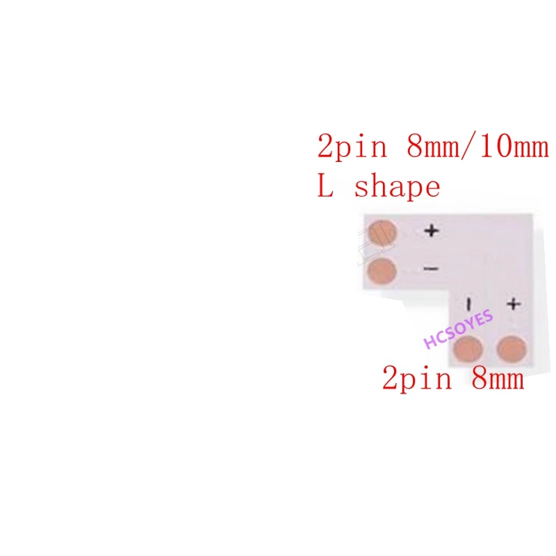 5 шт. 2Pin 3Pin 4Pin светодиодный разъем 8 мм 10 мм L/T/X форма FPC Бесплатный сварочный адаптер использовать для 3528 2812 5050 RGB полосы света