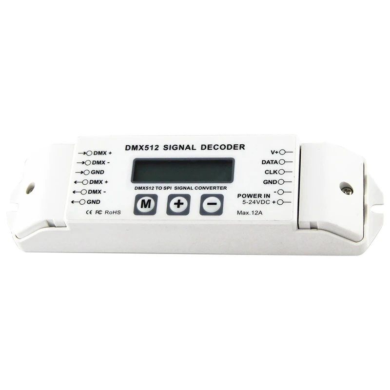 Bc-820 dmx-spi декодер сигналов конвертер Dmx512 Lpd6803 8806 Ws2811/2801 Ws2812B 9813 светодиодная точечная лампа контроллер Dc5V-24V