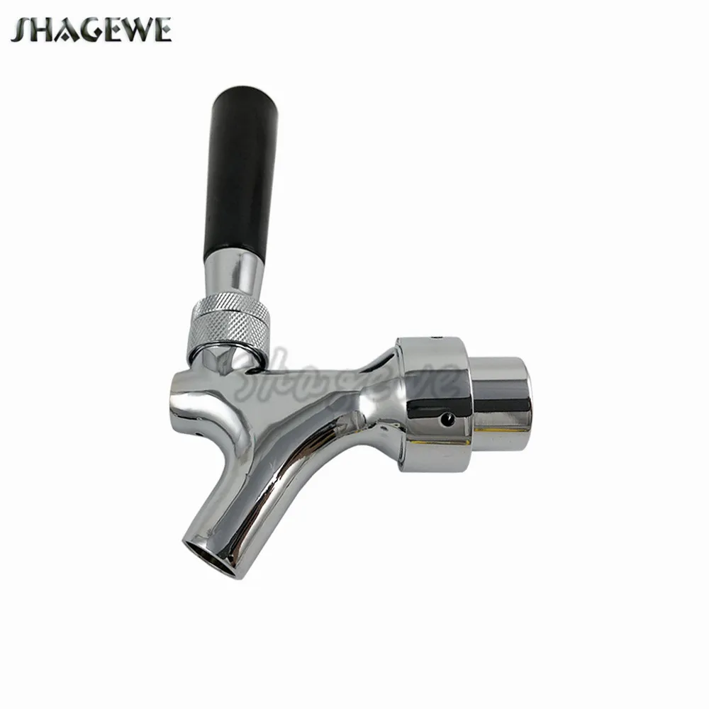 

Chrome Plated Beer Faucet Tap with Black Handle For Homebrew Beer Keg Tap Tower