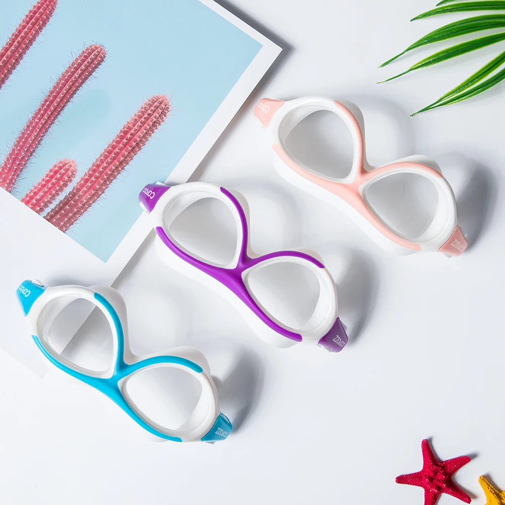 COPOZZ Fashion Swimming Goggles for Children Kids Adjustable UV Waterproof Swim Glasses Anti-fog Swimwear Sports Eyewear