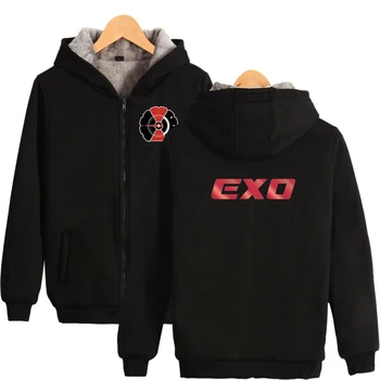 

EXO DON'T MESS UP MY TEMPO Streetwear Moleton Thick Warm Hoodie Sweatshirt Women Men Hooded Coat Harajuku CLothes High Quality