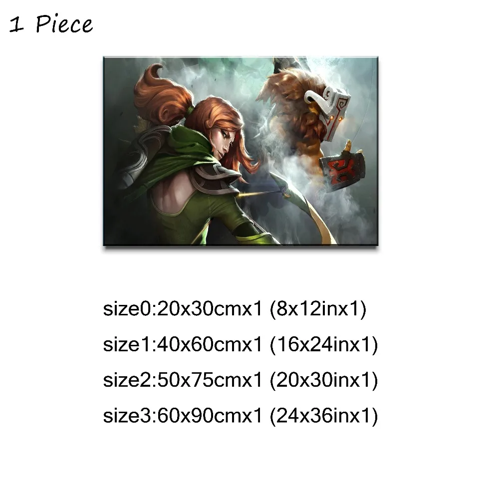 Us 356 48 Off1 Panel Windranger And Juggernaut Dota 2 Game Heroes Canvas Painting Framework Or Framless Modern Home Decorative Wall Artwork In
