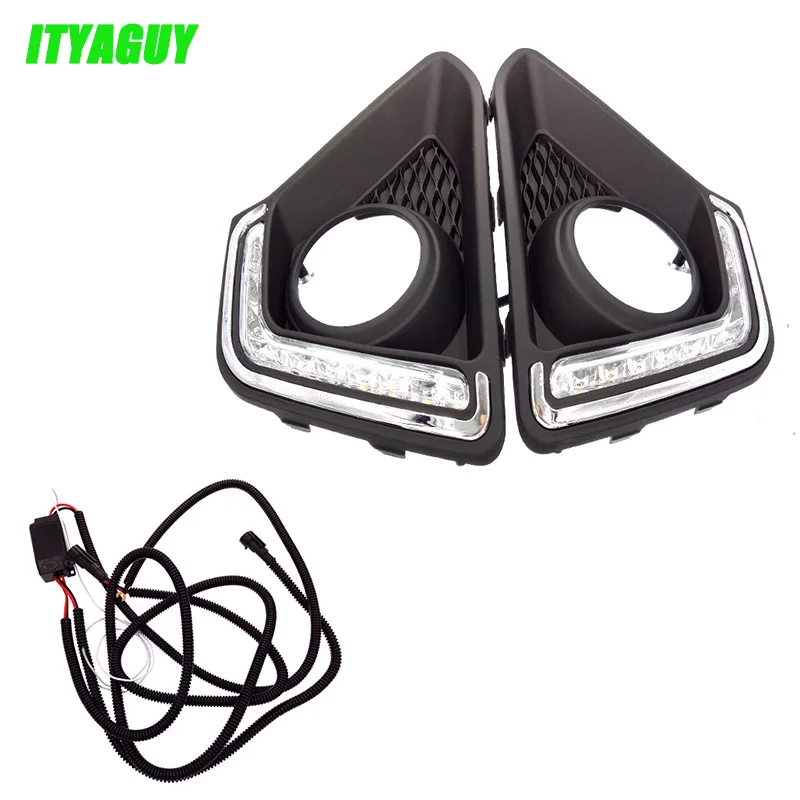 Buy 2pcs/lot Car Accessories LED DRL Daytime Running