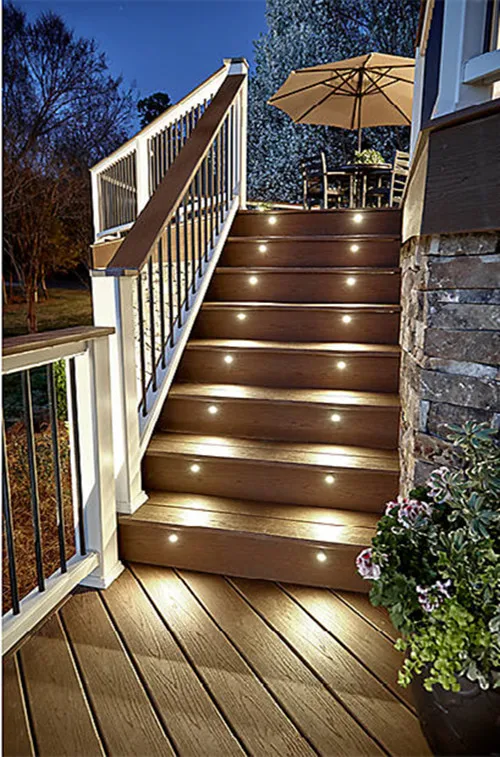 Caminho da Cozinha Ferroviários de Baixa Tensão à Prova Lote Mini 12 v Ip67 Terraço Pátio Stair Passo Jardim Quintal Led Decks Luzes d' Água 10 Pçs - 22mm 5 IP67 Terraço Pátio Stair Passo Jardim Quintal