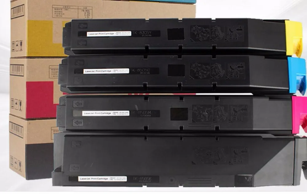 4 шт. новый совместимый цветной тонер-картридж для Kyocera Mita Taskaifa 3050CI/3550CI