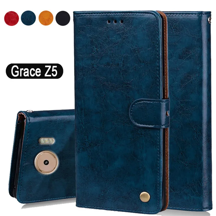 

Luxury PU Leather Slip-resistant Flip Wallet Case For Prestigio Grace Z5 Book Case 5.3" Back Cover Case W01