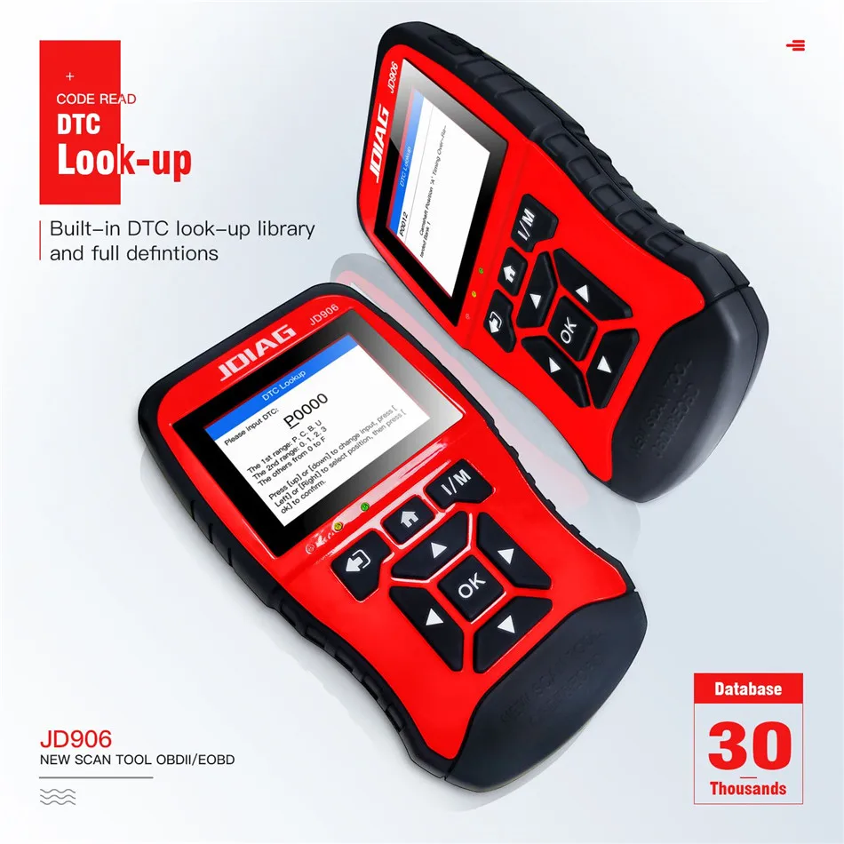 Tanie Profesjonalny skaner samochodowy obd2 JDiag JD906 pełny układ z rosyjskim językiem ulepszony czytnik kodów skaner OBD2 JD906 KW850
