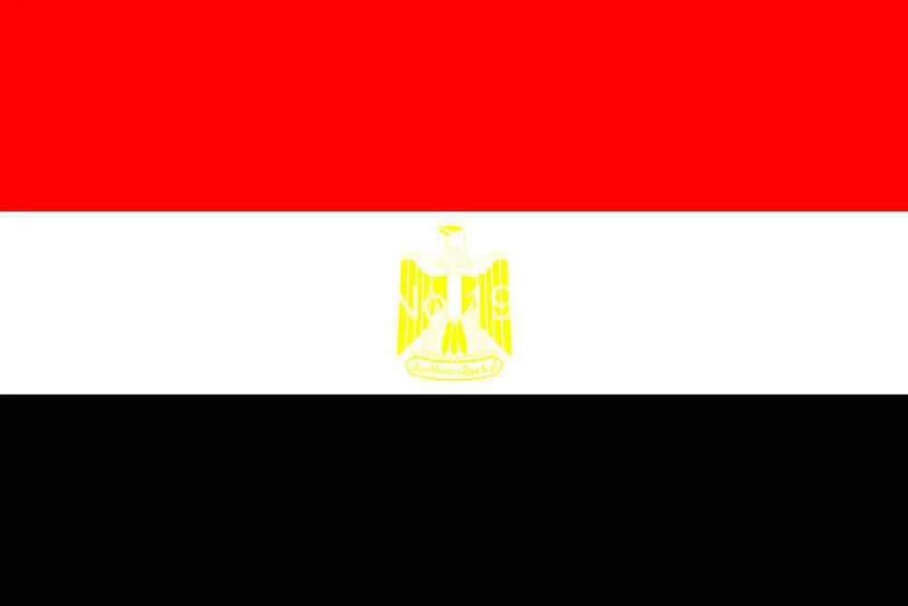 Egypt National Flag 3x5ft 150x90cm 100D Polyesterin Flags, Banners