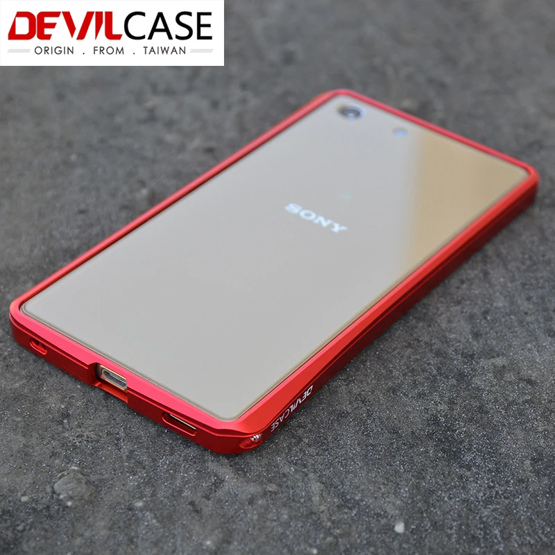 DEVILCASE для Sony Xperia M5 e5603 e5606 e5653 M5-Dual высшего класса Алюминиевый металлический бампер рамка CNC вырез Новинка