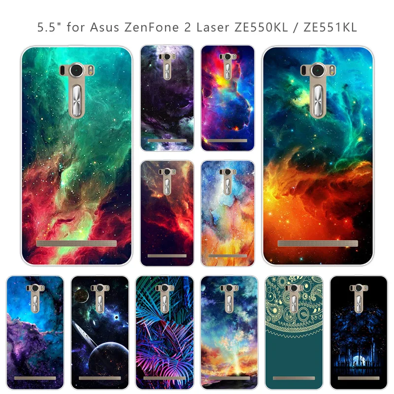 Для ASUS ZE550KL мягкая Роскошная силиконовая ультратонкая задняя крышка Nebula для ZenFone 2
