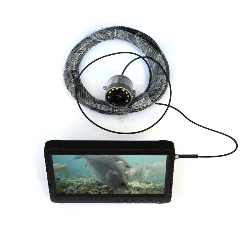  1080P HD Visual Fish Finder 15m 7'' TFT Monitor 12pcs LED/IR Night Vision Underwater Camera IP68 - 32966203218