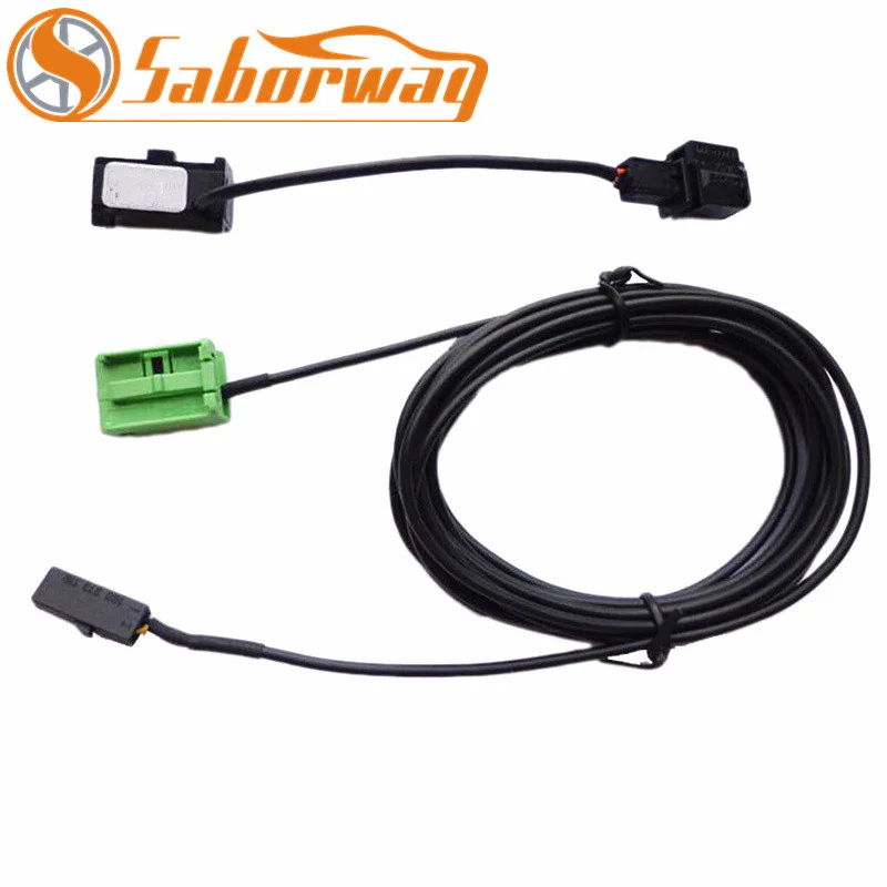 

Saborway RCD510 RNS315 9W2 Bluetooth Module Microphone & Cable For Touran Tiguan CC EOS Passat B6 B7 Golf Jetta 6 3BD 035 711