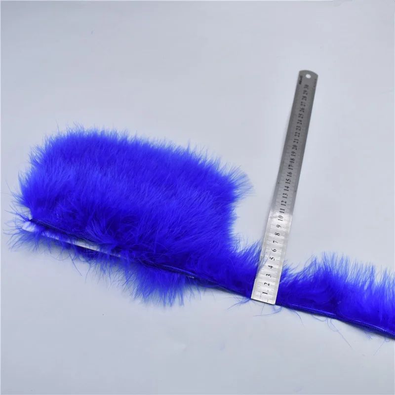Полностью Marabou перо планки 5 ярдов ширина 5-8 см мягкие перья для Свадебные украшения своими руками вечерние DIY аксессуары для одежды
