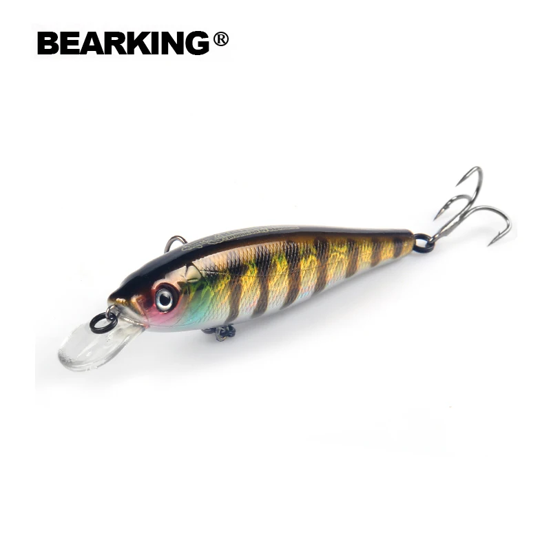 

Bearking Bk17-M100 Suspending Minnow 1PC Fishing Lure 10cm 17.5g 1.8M Artifical Hard Baits Wobblers quality Hooks Lifelike Body