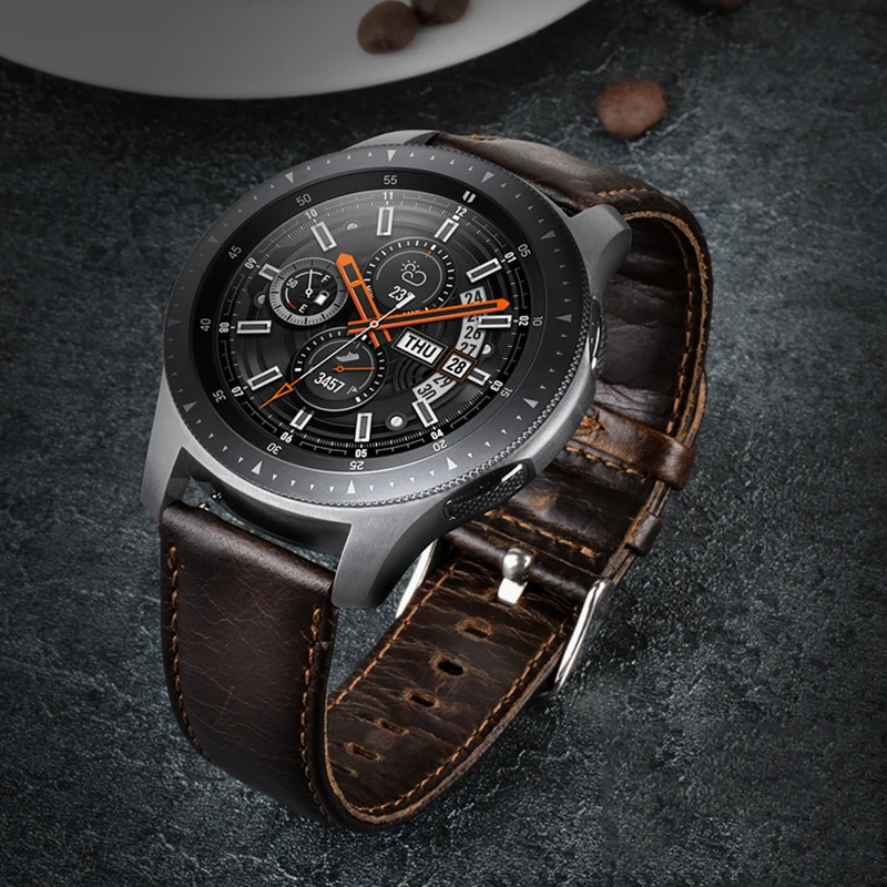 Laforuta Quick Release Watch Band 22 мм ремешок из натуральной кожи для Samsung Gear S3 Classic Frontier Galaxy 46