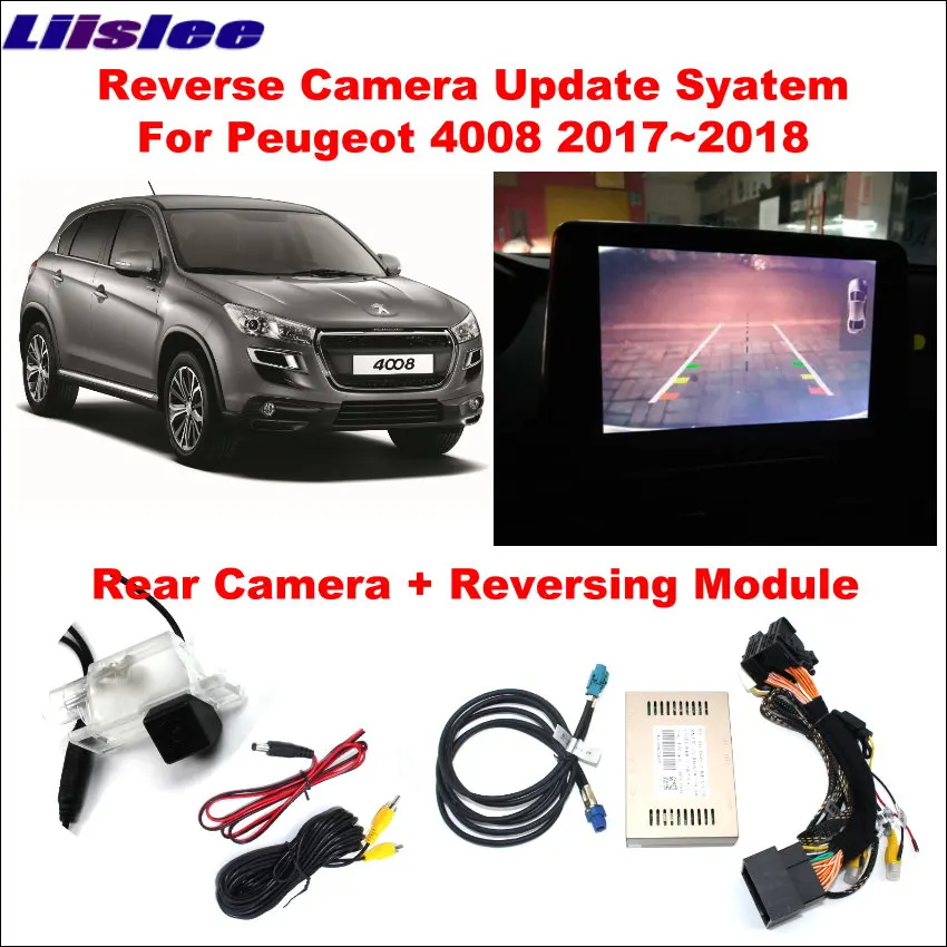 Автомобиль парковочная камера заднего вида для Peugeot 4008 2017 2018 Оригинальное