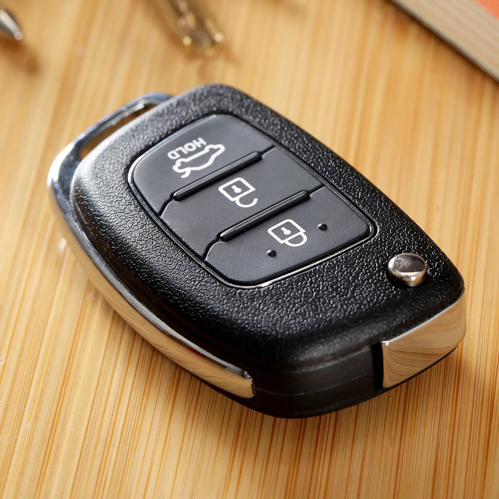 

Auto Replacement Shell 3 Buttons Flip Folding Remote Key Case Fob for HYUNDAI ix45 Santa Fe Keyless Entry Fob Cover Auto Parts