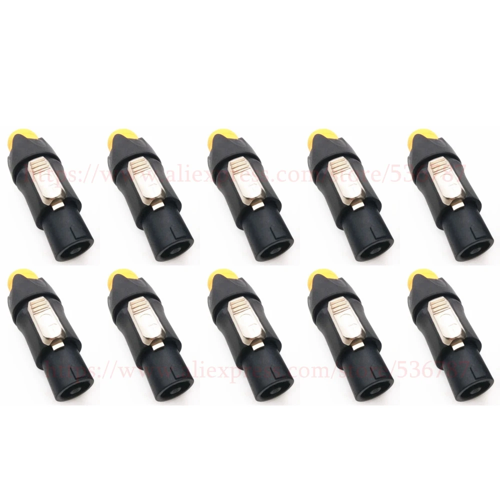 

10pcs/lot 4pin Ohm XLR connector 4pins XLR balanced plug for speaker box microphone Stereo System