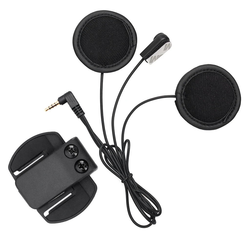 V6 Headphone Soft Earphone Microphone Clip Work for V6 V4 Motorcycle Helmet Bluetooth Intercom Moto bt Interphone Headset