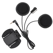 V6 Headphone Soft Earphone Microphone Clip Work for V6 V4 Motorcycle Helmet Bluetooth Intercom Moto bt Interphone Headset
