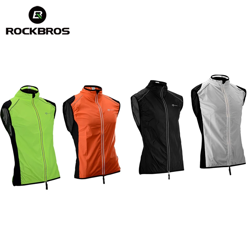 

ROCKBROS Mens Sports Running Jacket Windproof Cycling Bike Jacket Reflective Quick Dry Ourdoor Sportswear Multifunction Jerseys