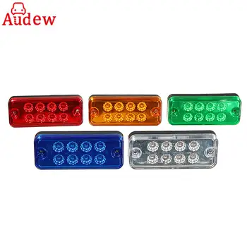 

12V-24V Truck LED Side Light Tail Clearance Lamp Trailer Truck Car Recovery Position 8 LED Side Maker Lights Lamps