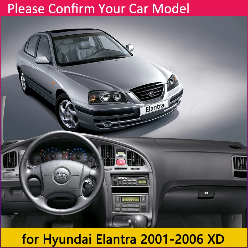 Для hyundai Elantra 2001 2002 2003 2004 2005 2006 XD I30 Противоскользящий коврик, коврик на приборную панель Зонт приборной защиты аксессуары