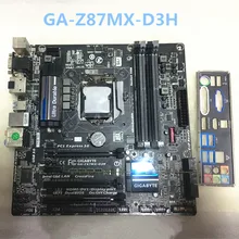 Для Gigabyte GA-Z87MX-D3H оригинальная б/у рабочего стола материнской платы Z87MX-D3H Z87 LGA 1150 i3 i5 i7 DDR3 32G SATA3