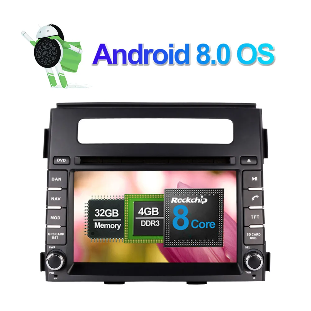 4 ГБ ОЗУ Android 8 0 Восьмиядерный автомобильный Радио стерео CD DVD мультимедийный