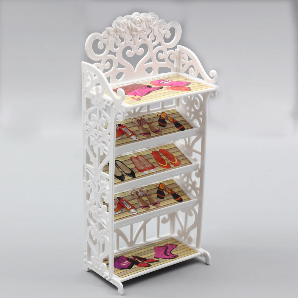 Doll Shoes 5 layers Rack House Furniture Accessory For BJD 1/6 1/8 1/12 dolls Licca accessories doll house furniture doll accessories,doll shoes