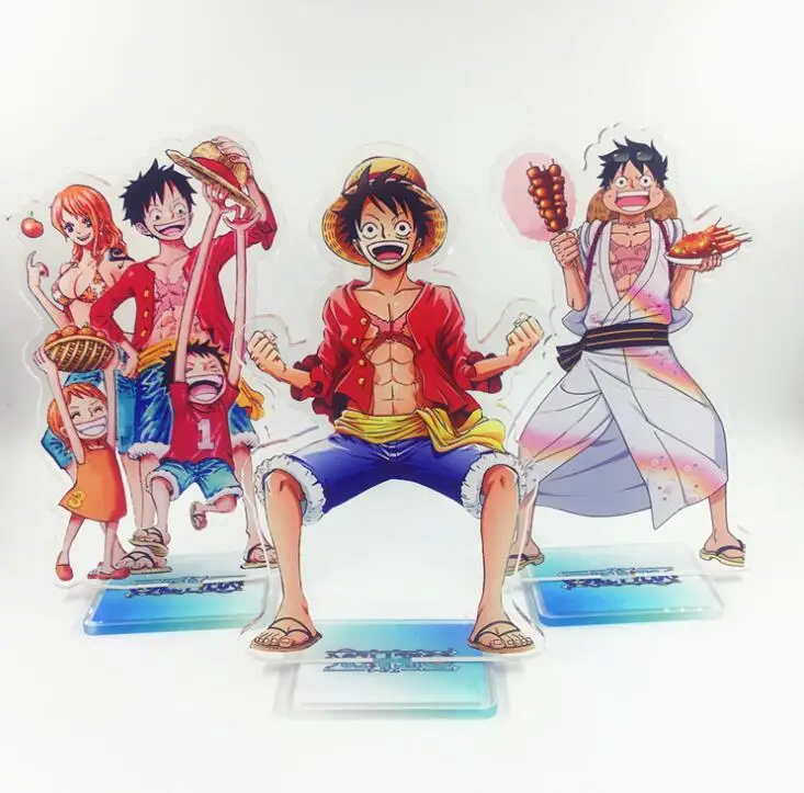 Аниме Обезьяна D Luffy Nami Ace Zoro Sabo фигурка на акриловой подставке настольное