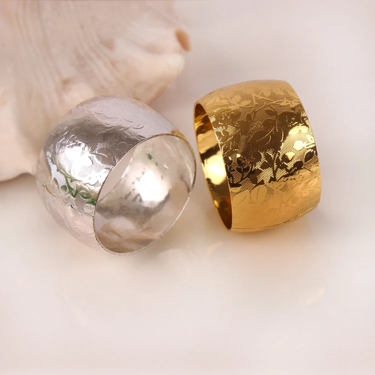 10 шт. гостиничная модель номер кольцо салфетки кольцо для салфеток западный ресторан кольцо Металлическое для салфетки полотенце кольцо золото серебро