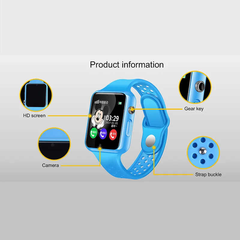 Pewant gps Bluetooth смарт детские часы с камерой шагомер Водонепроницаемые наручные SOS
