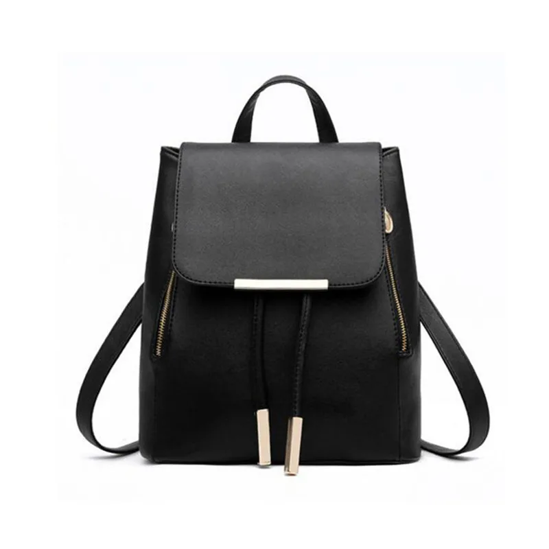 

2018 New Backpack School Bags For Teenagers Girls Bag Women Backpack Top-handle Backpacks PU Leather Mochila Escolar Travel Bags