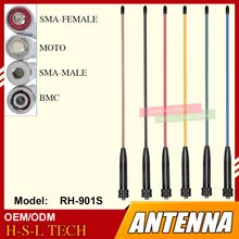 SMA-Female/SMA-Male/BNC Dual Band Antenna For Walkie Talkie Baofeng UV-5R UV-B6 UV-B5 UV-82 888S UV-8D TG-UV2 KG-UVD1P RH-901S